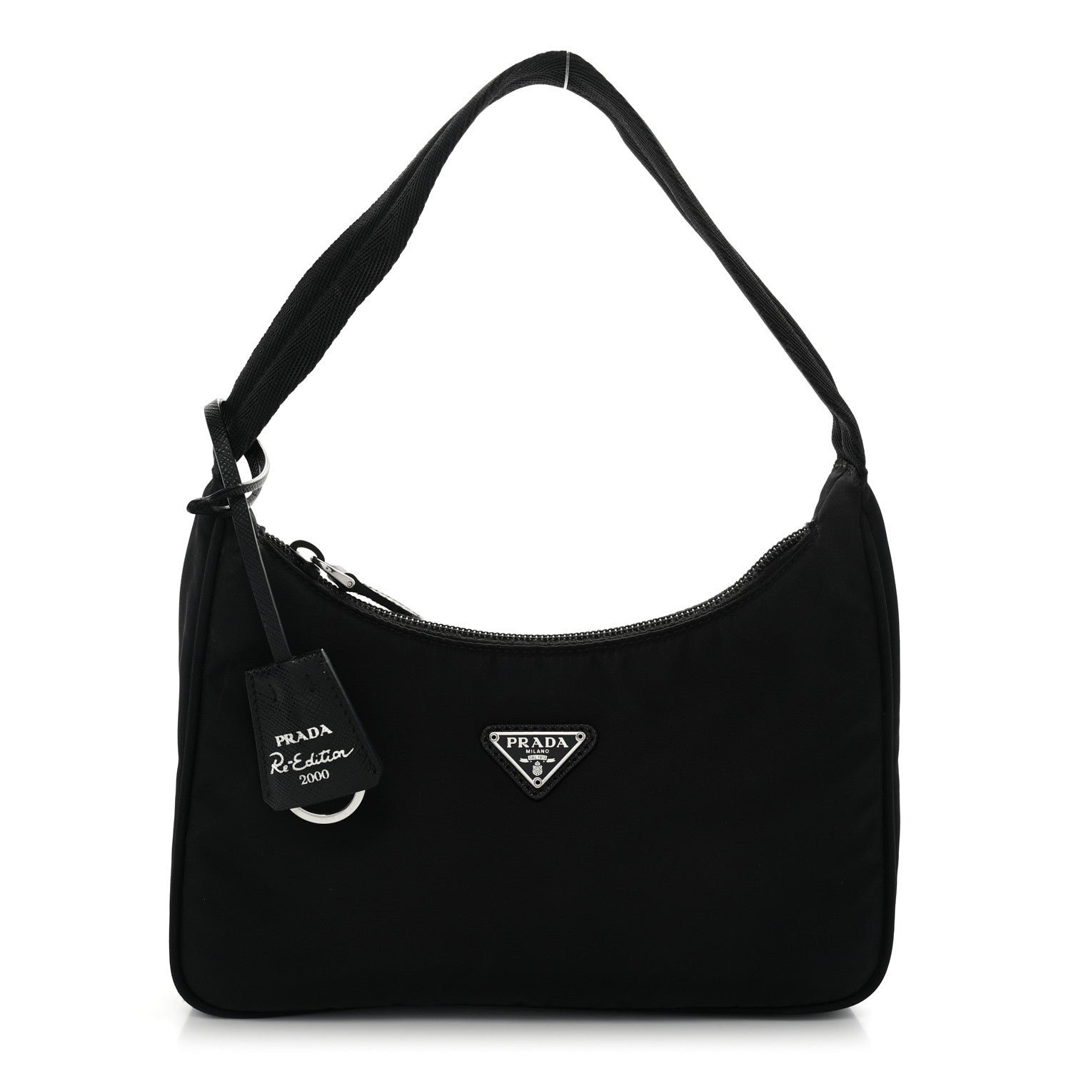 Prada Tessuto Nylon Mini Re-Edition 2000 Bag Black