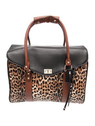 Badgley Mischka Leather Weekender Bag
