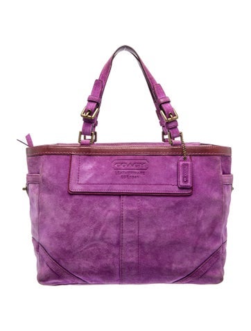 Suede Top Handle Bag