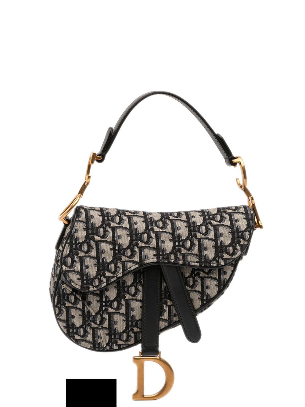 2019 Mini Oblique Canvas Saddle Bag satchel