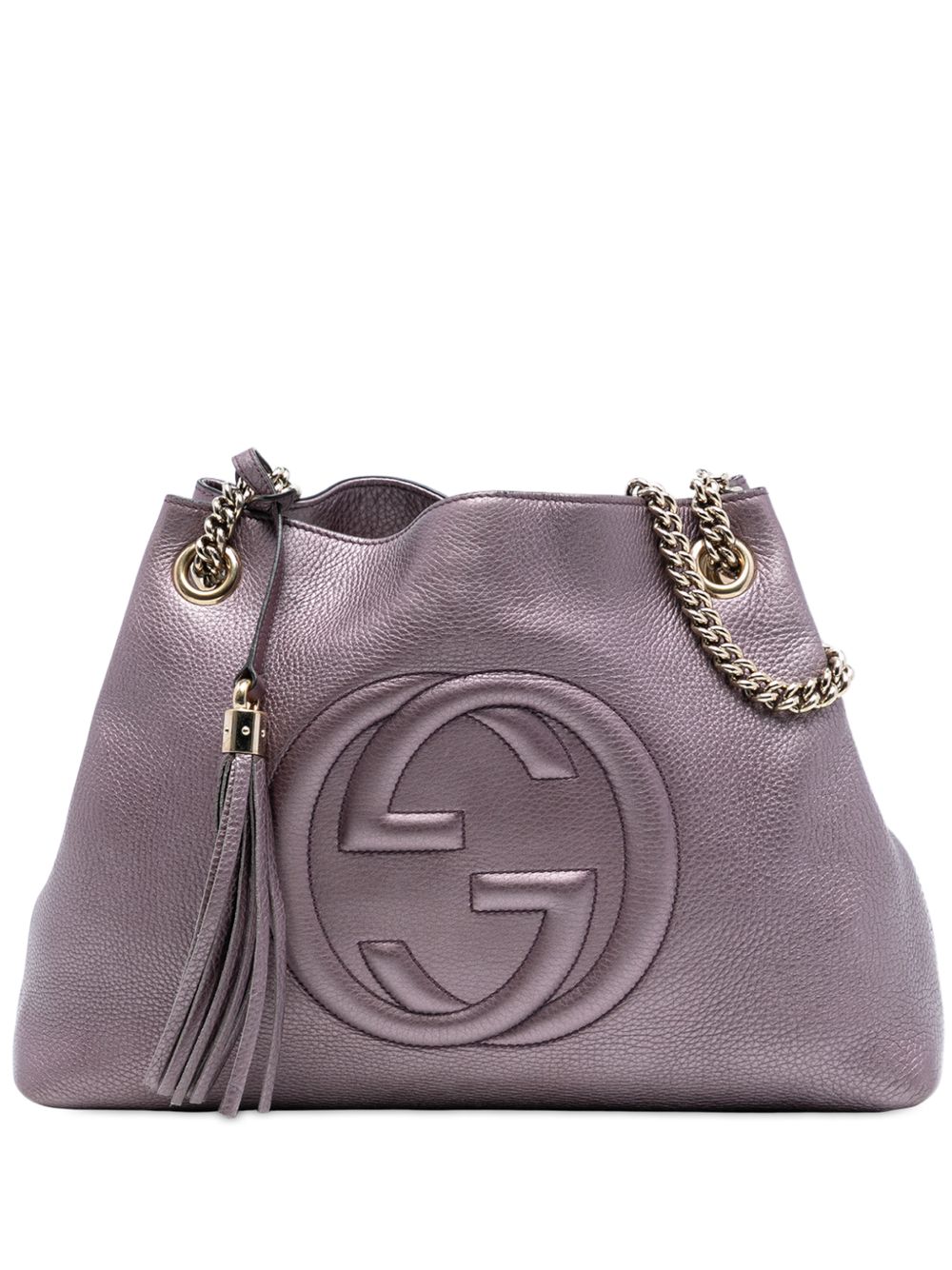 2016-2025 Medium Metallic Leather Soho Chain tote bag
