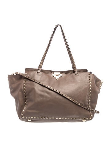 Rockstud Top Handle Bag