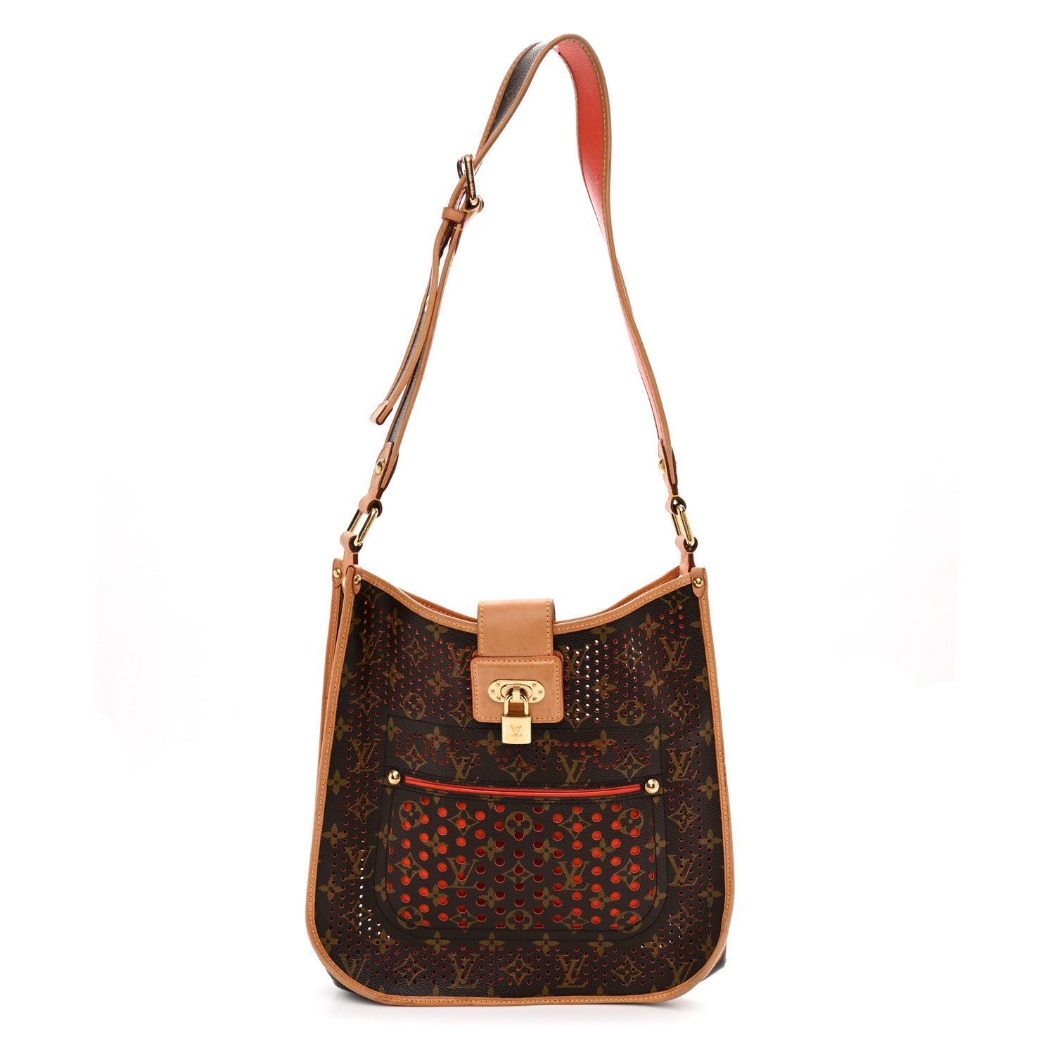 Louis Vuitton Monogram Perforated Musette Orange