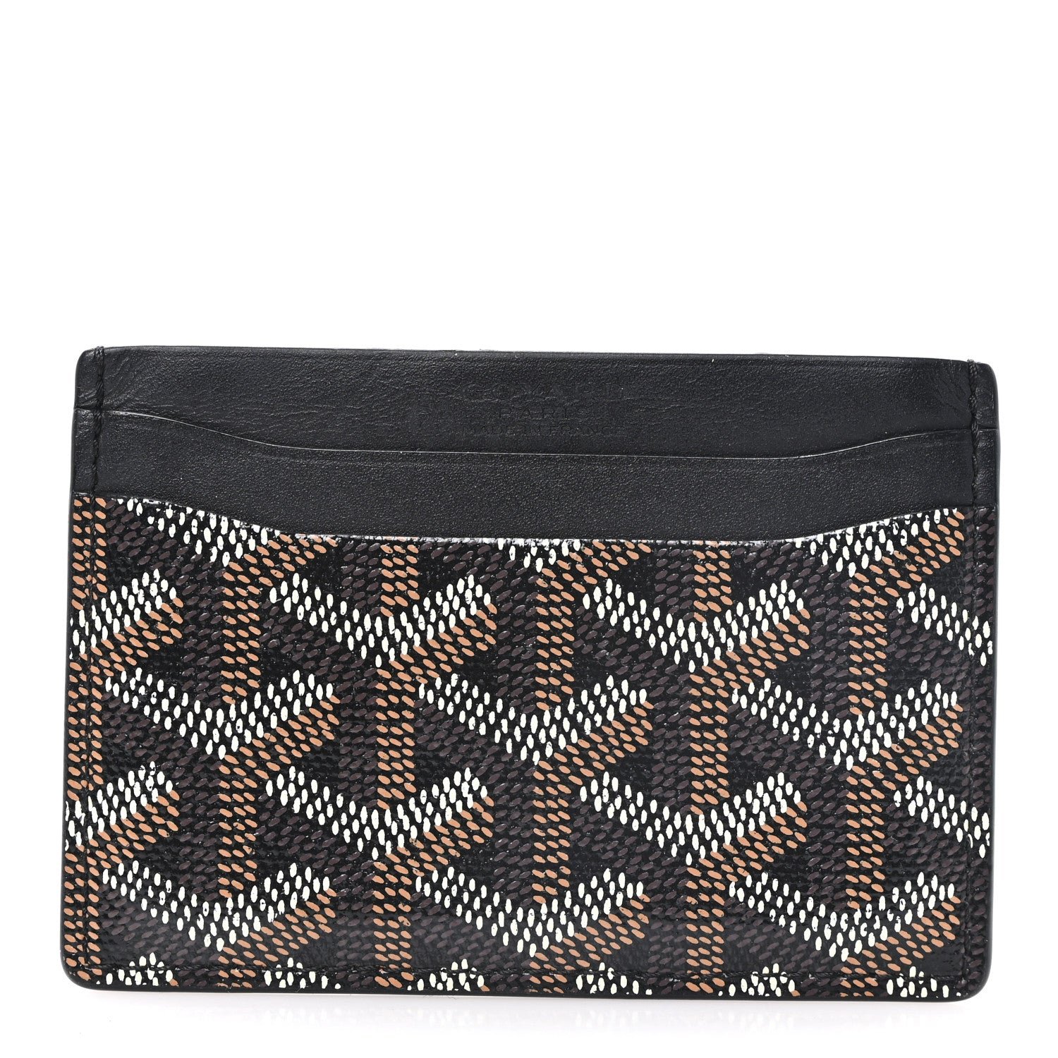 Goyard Goyardine Saint Sulpice Card Holder Black