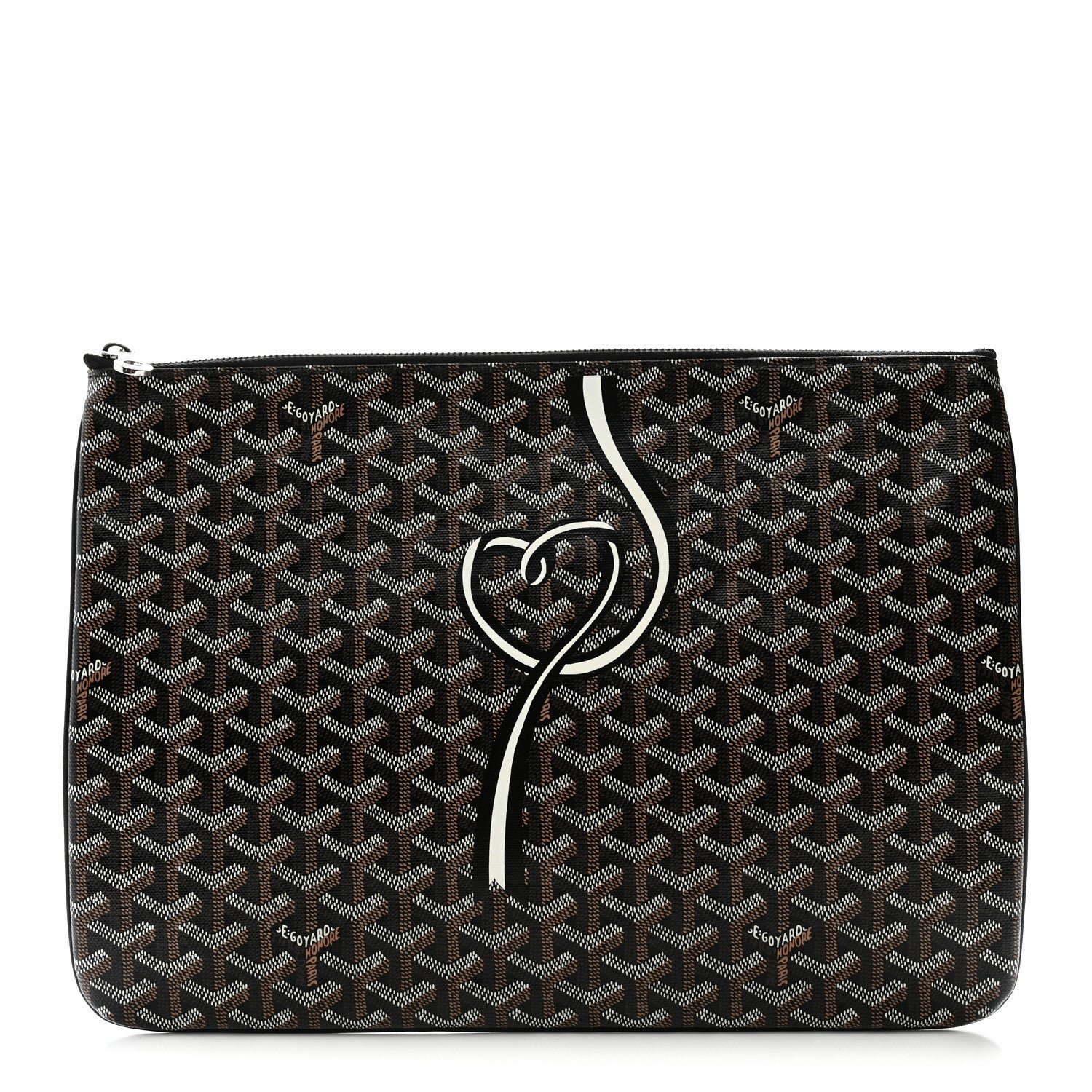 Goyard Goyardine Senat Pochette GM Black