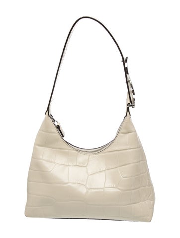 Embossed Leather Shoulder Bag