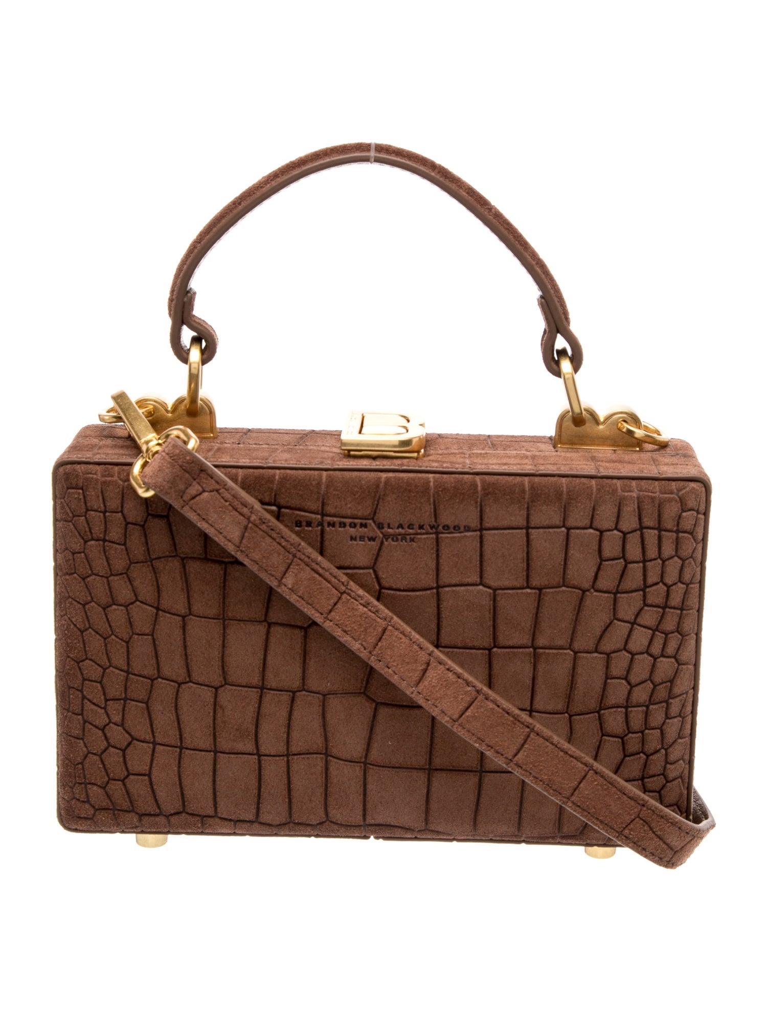 Brandon Blackwood Leather Top Handle Bag