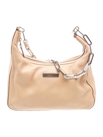 Hasler Horsebit Leather Hobo Chain-Link Bag