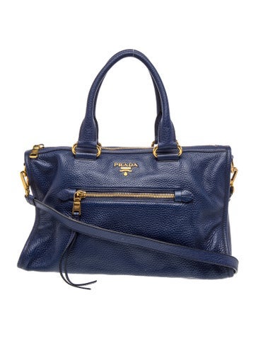 Vitello Daino Leather Top Handle Bag Vintage