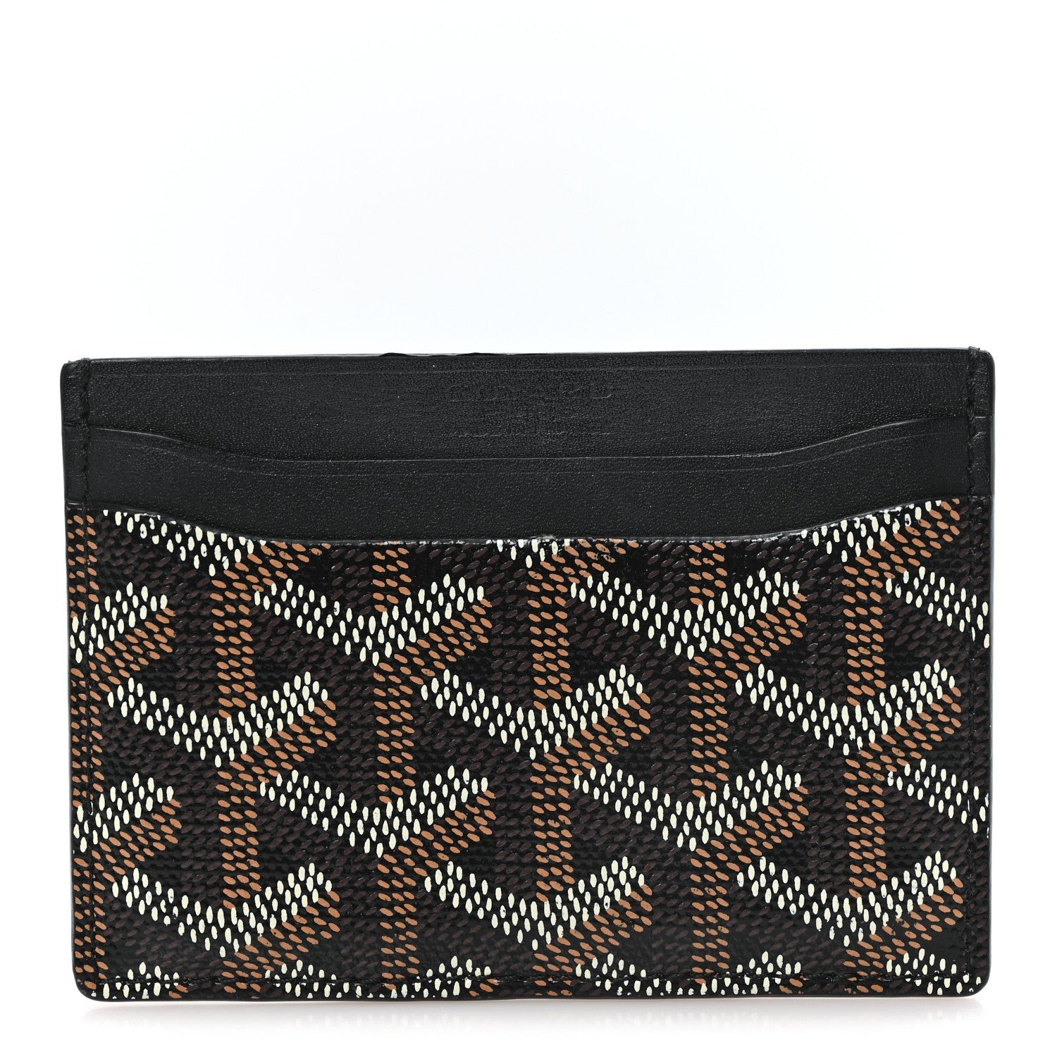 Goyard Goyardine Saint Sulpice Card Holder Black