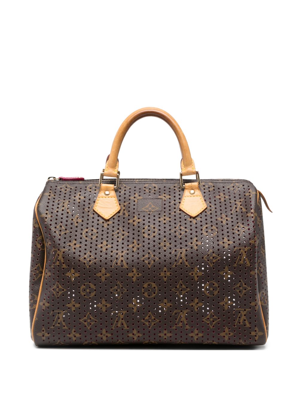 Speedy 30 perforated monogram leather tote bag
