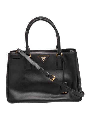Saffiano Lux Leather Galleria Double Zip Medium