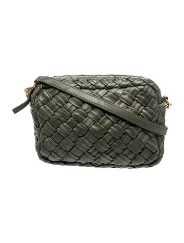 Embossed Leather Crossbody Bag
