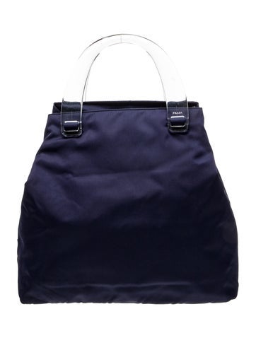 Tessuto Nylon Top Handle Bag
