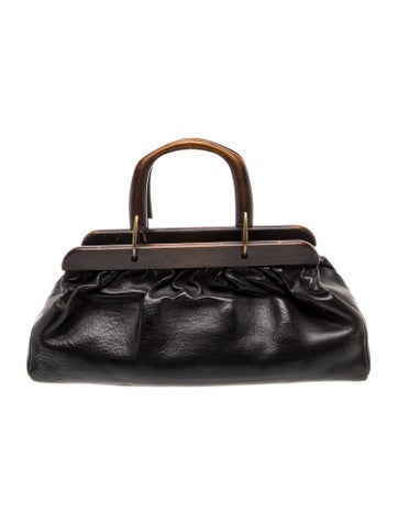 Leather Top Handle Bag