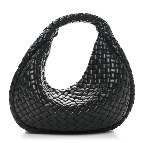 Bottega Veneta Lambskin Padded Intrecciato Mini Jodie Black