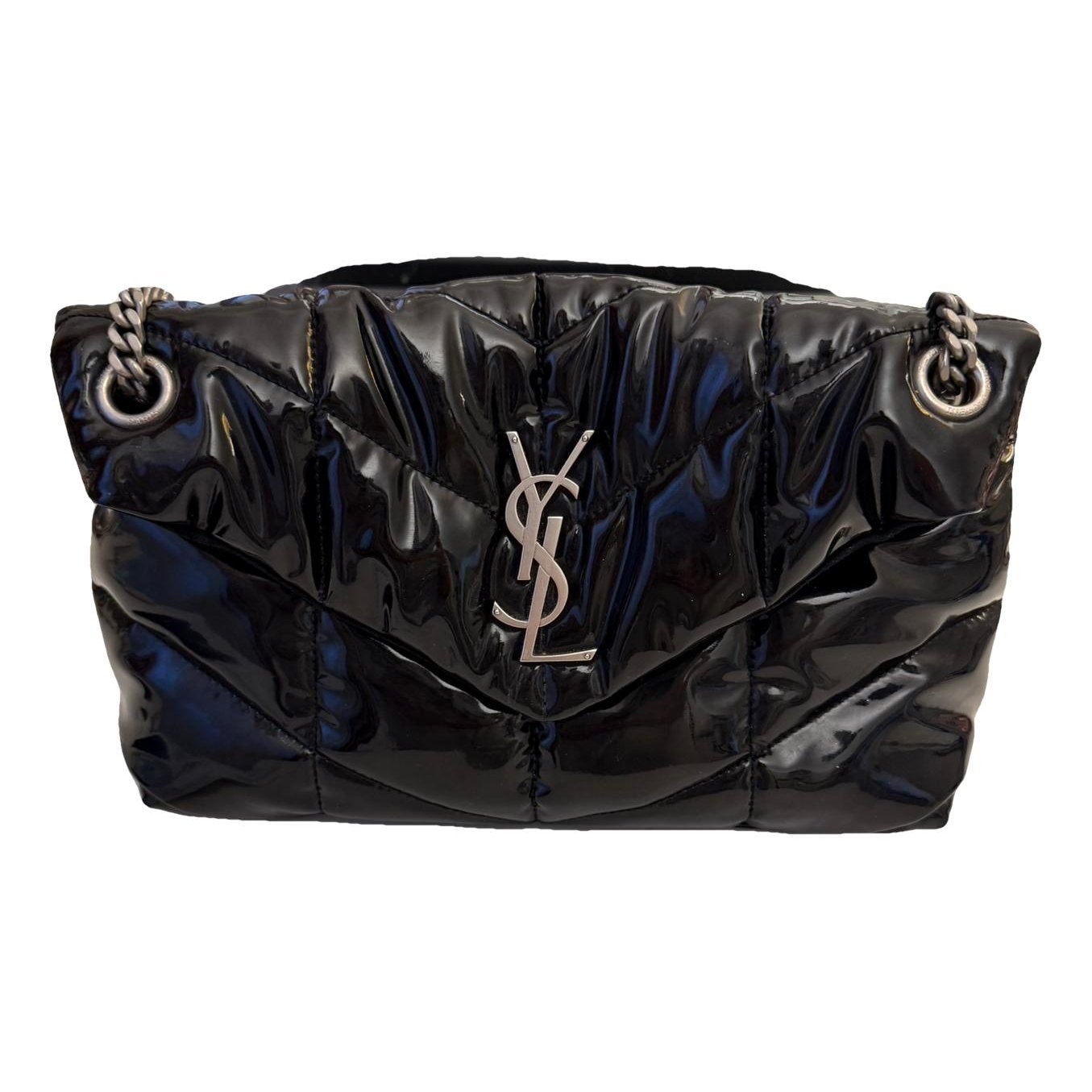 Loulou Puffer patent leather crossbody bag