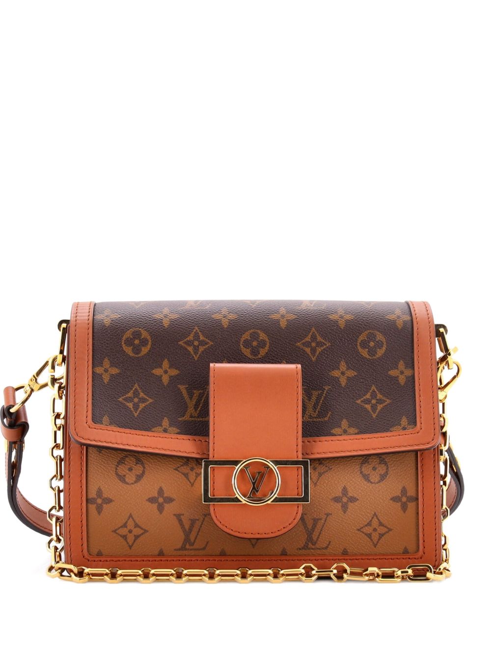 Dauphine Reverse Monogram Canvas MM shoulder bag