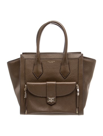 Leather Top Handle Bag