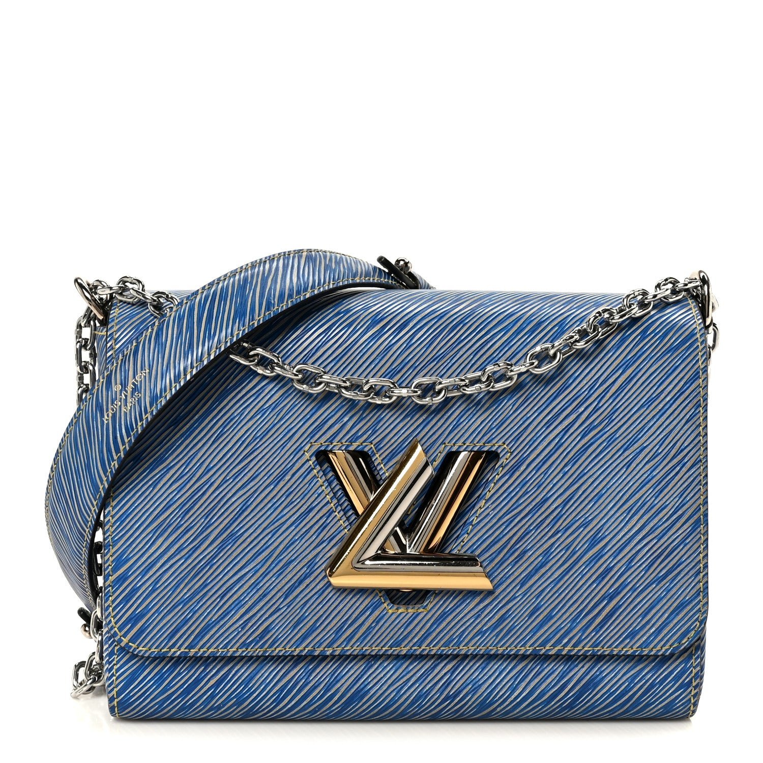 Louis Vuitton Epi Twist Shoulder Bag MM Denim Light