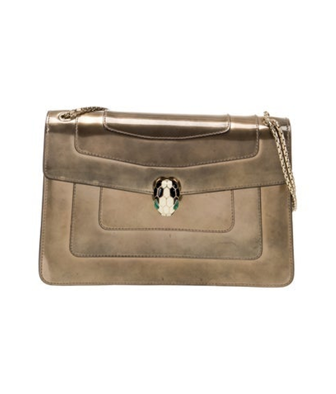 Bvlgari Patent Leather Shoulder Bag