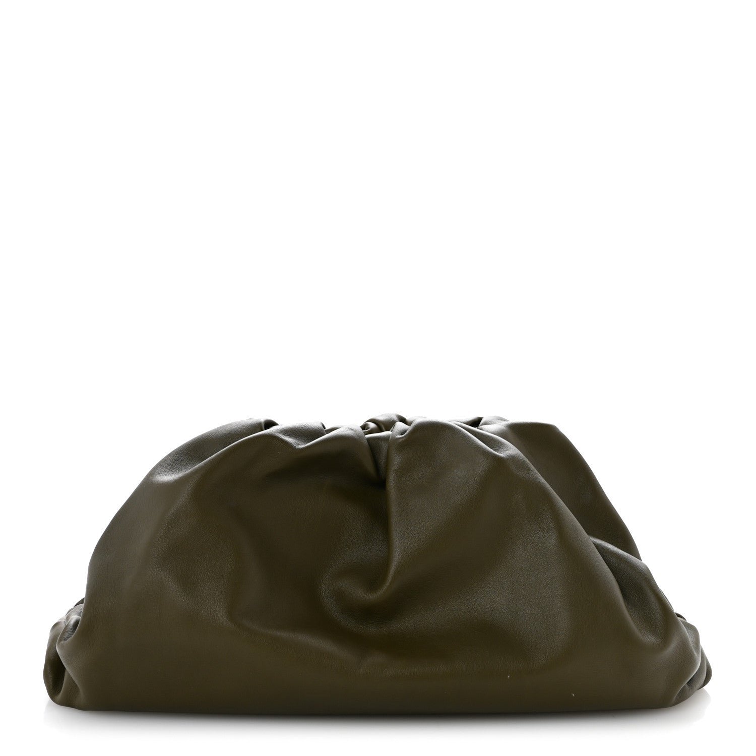 Bottega Veneta Smooth Butter Calf The Pouch Oversized Clutch Mud