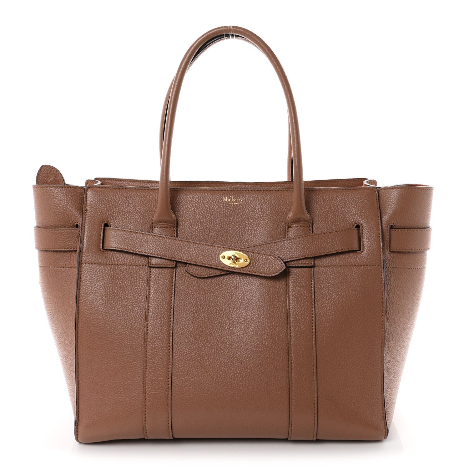 Mulberry Classic Grain Bayswater Zip Tote Dark Blush