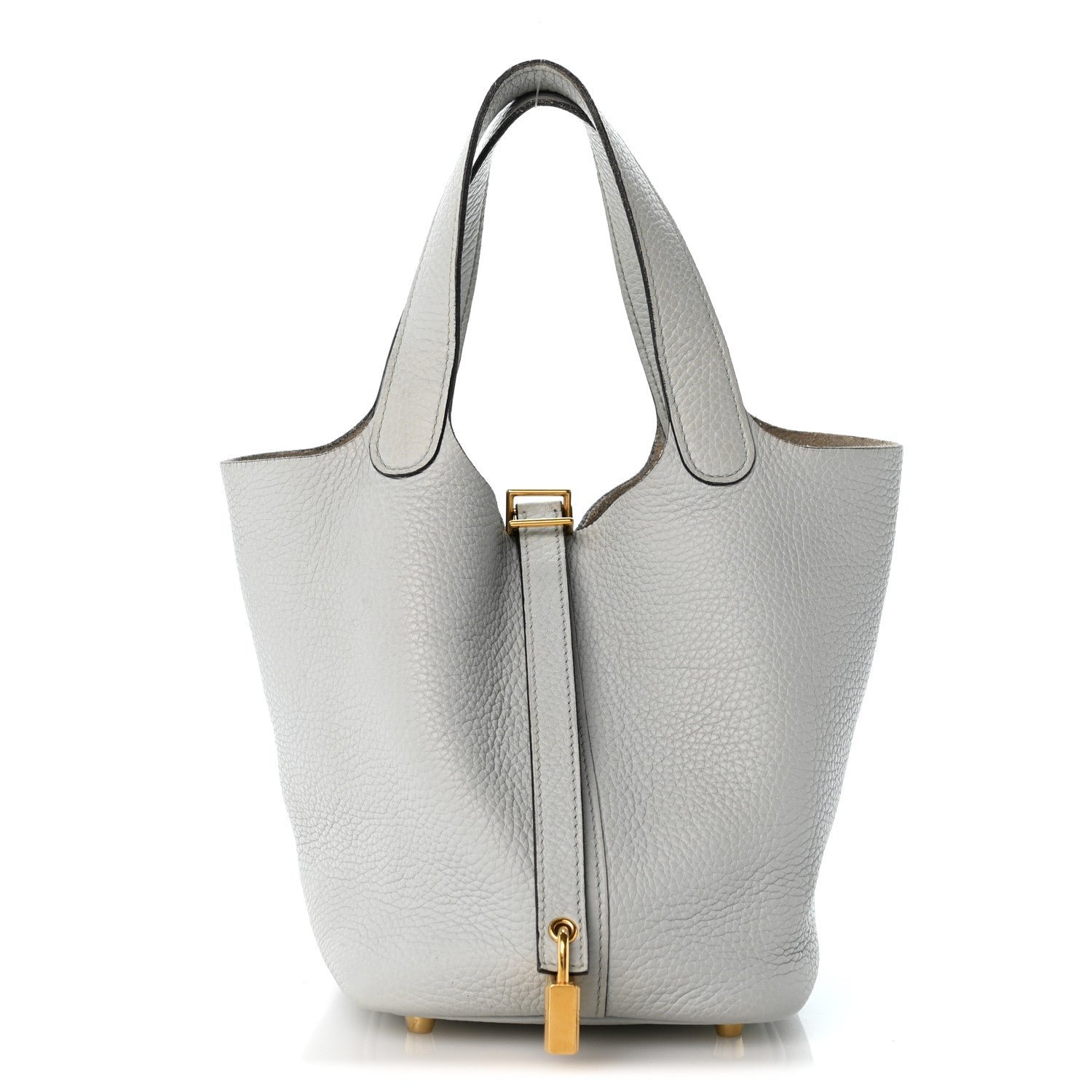 Hermes Taurillon Clemence Picotin Lock 18 PM Bleu Pale