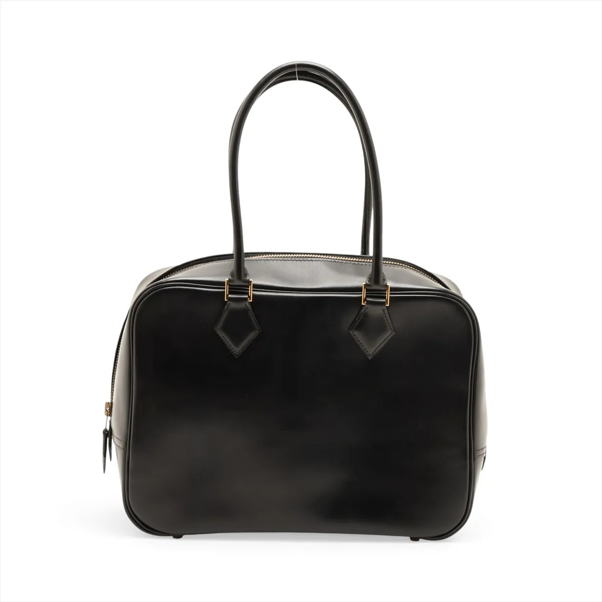 Hermès Plume 28 Box calf Black Gold Metal Fittings