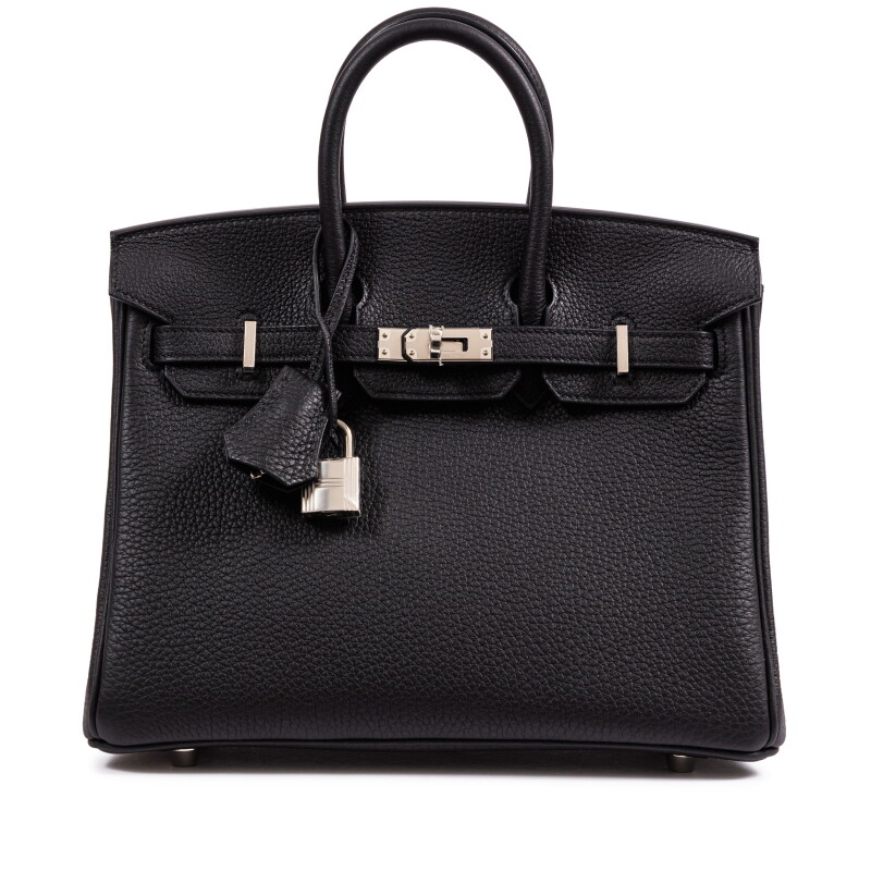 Black Togo Birkin 25 Palladium Hardware, 2025
