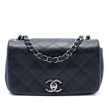 Calf Leather Small Diamond Embossed Calfskin New Chic Flap