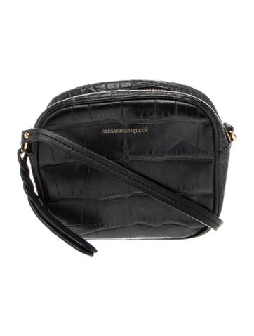 Alexander McQueen Embossed Leather Crossbody Bag