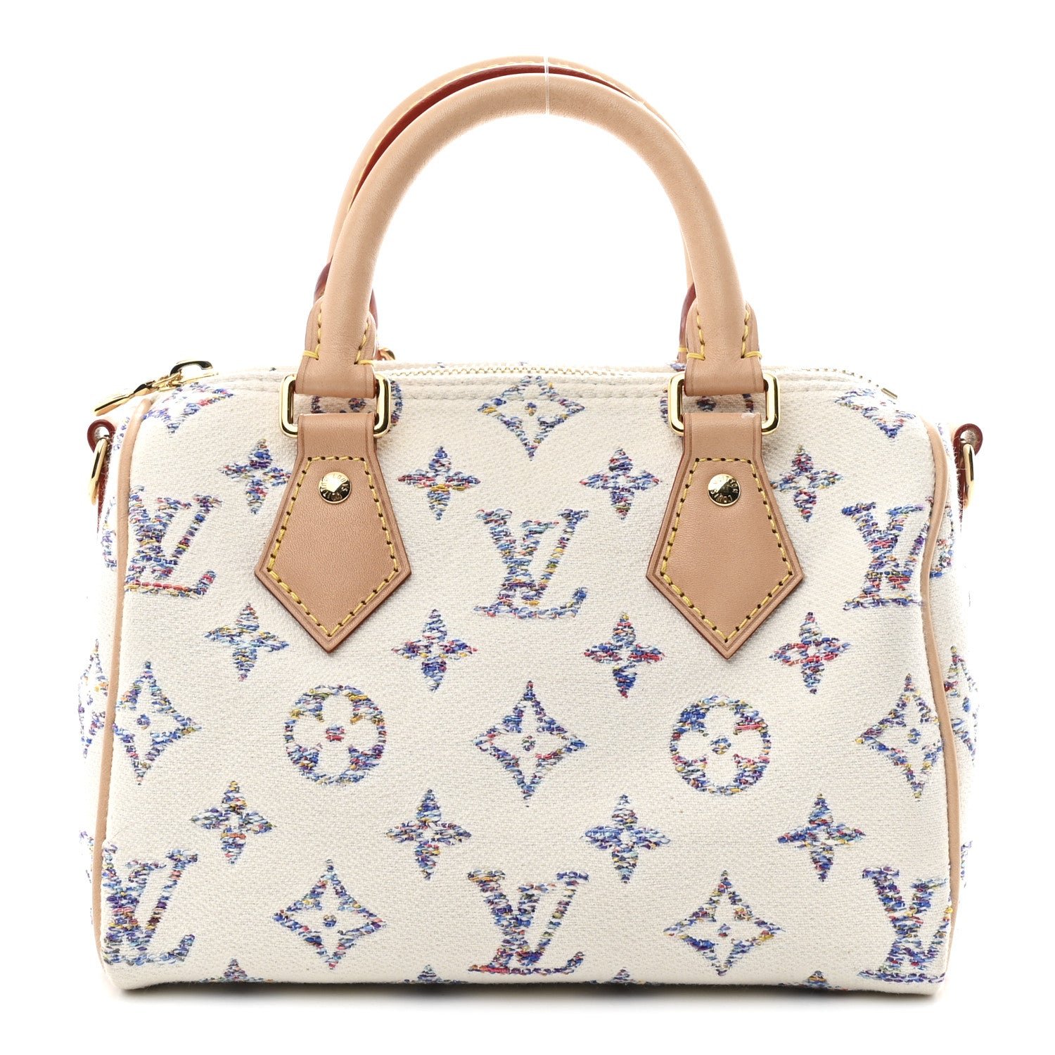 Louis Vuitton Louis Vuitton Monogram Jacquard Fabric Speedy Bandouliere 20 Multicolor Beige