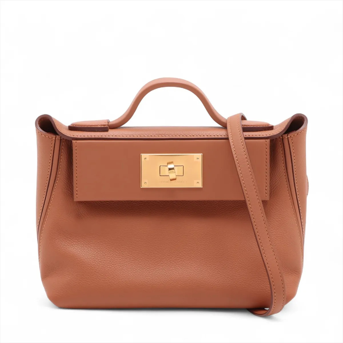 Hermès sacks Le Vingt Cuatre 24/24 mini 21 Togo × Veau Swift Gold Gold Metal Fit