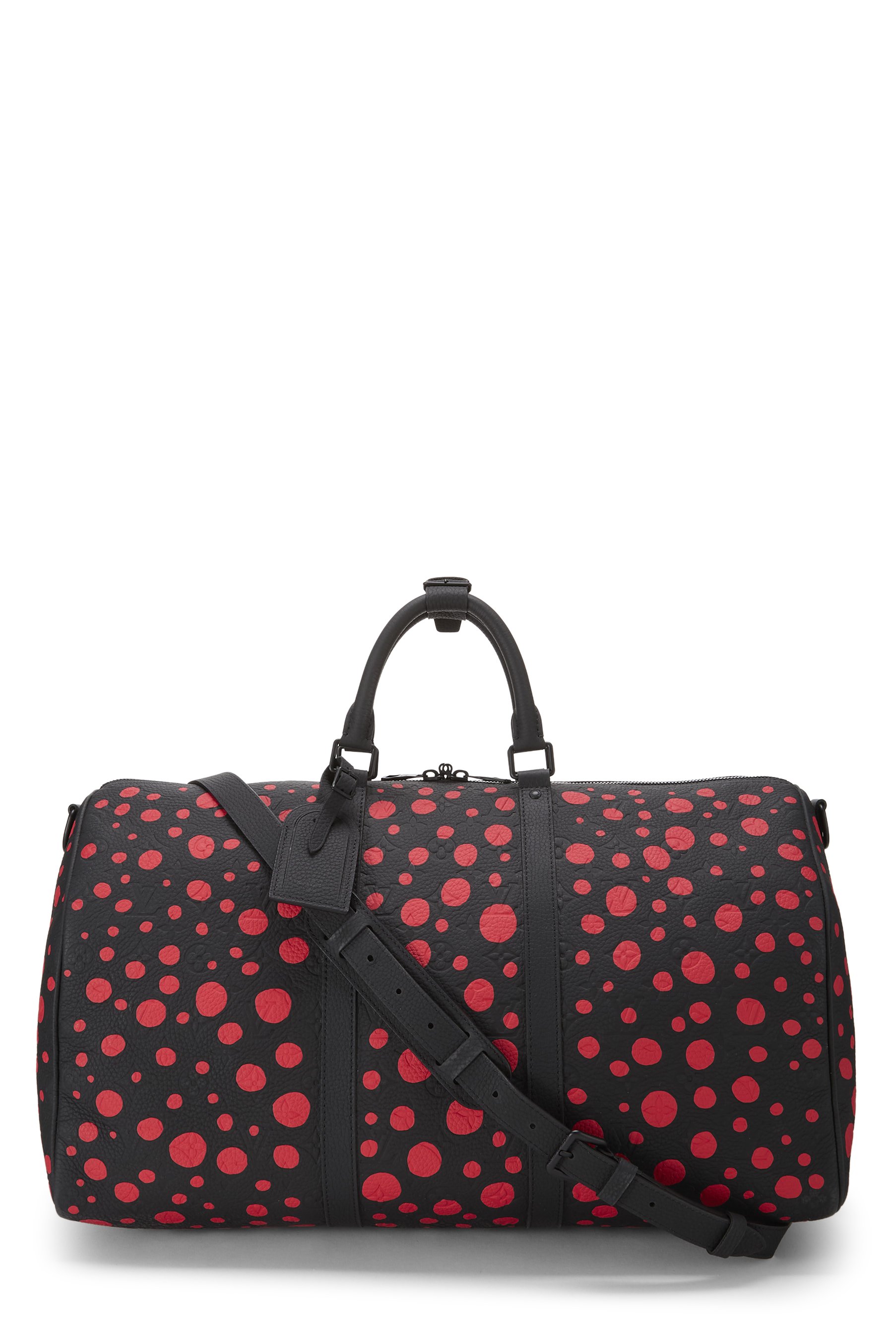 Louis Vuitton Yayoi Kusama x Louis Vuitton Taurillon Red Infinity Dots Keepall Bandouliere 50