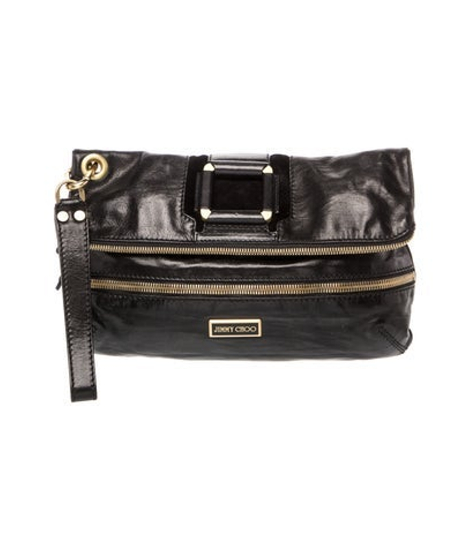 Jimmy Choo Choo Leather Clutch