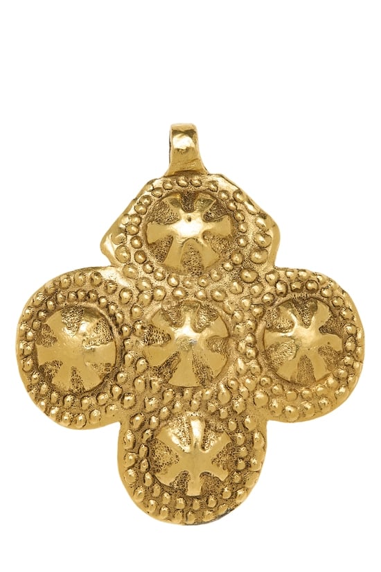 Gold 'CC' Clover Necklace