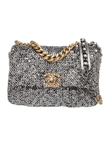 Medium 19 Sequin Flap Bag