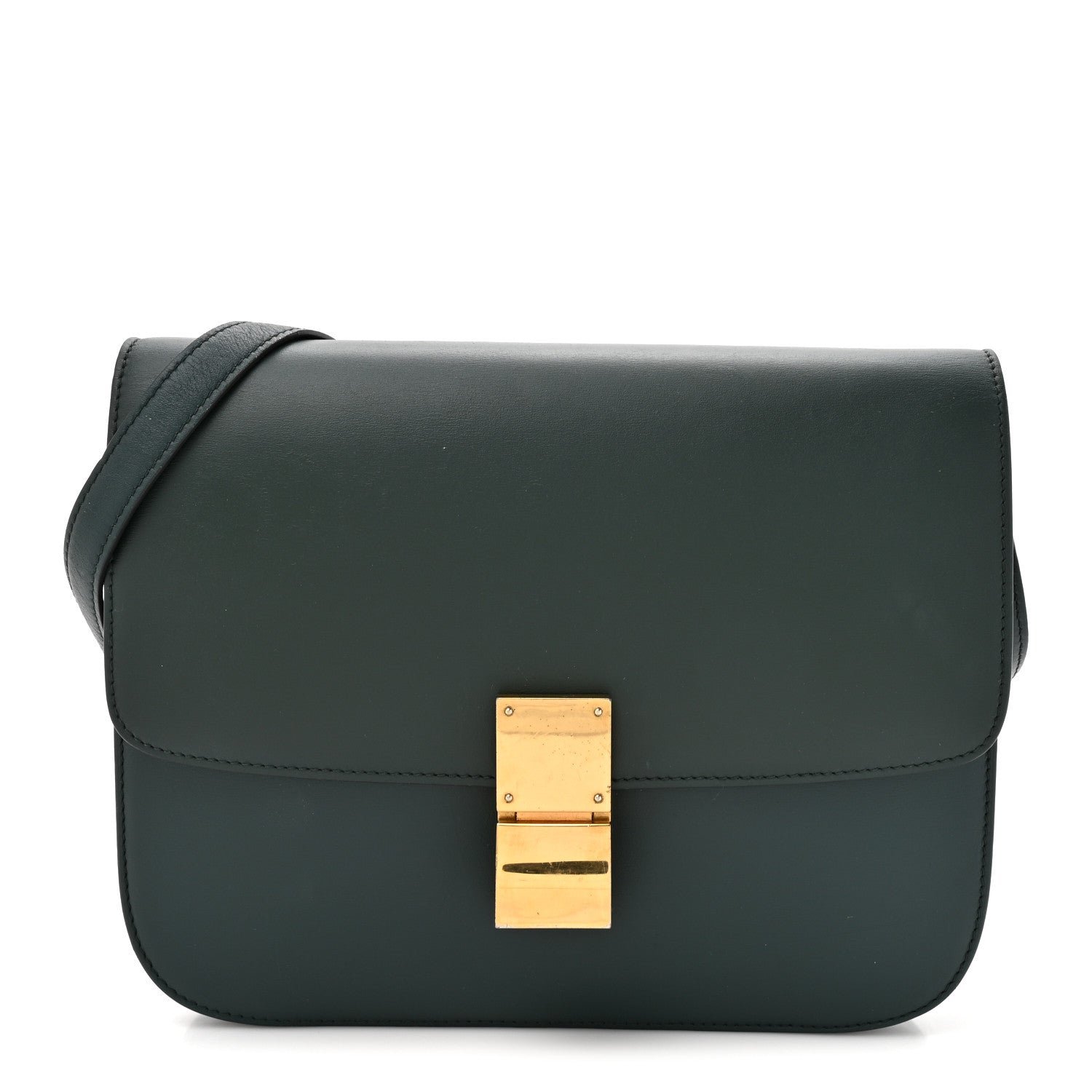 Celine Box Calfskin Medium Classic Box Flap Bag Amazone