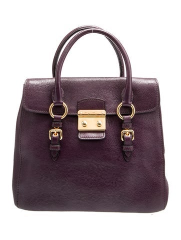 Goat Leather Top Handle Bag