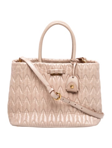 Miu Miu Leather Top Handle Bag