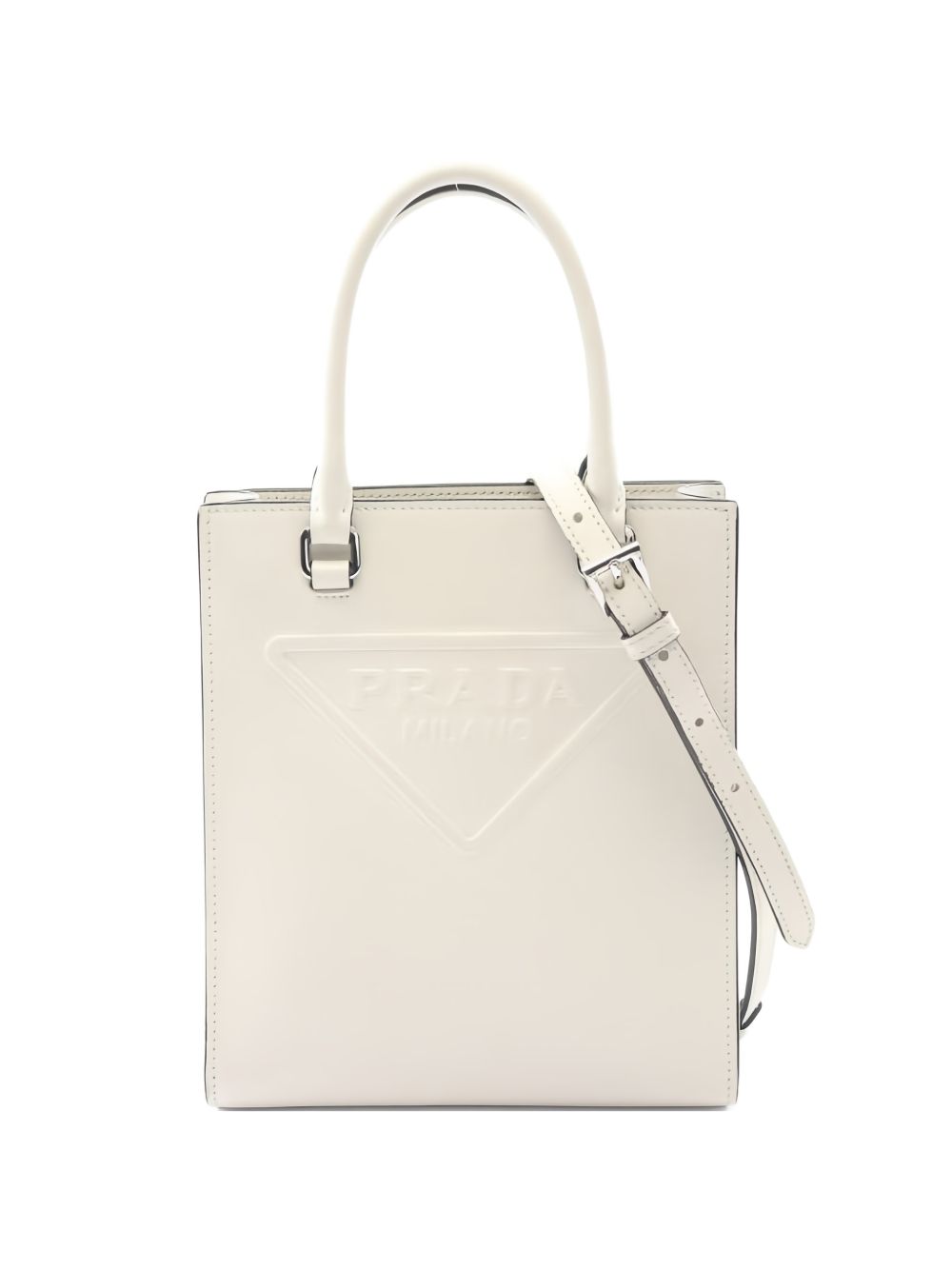 2010s embossed logo leather tote bag