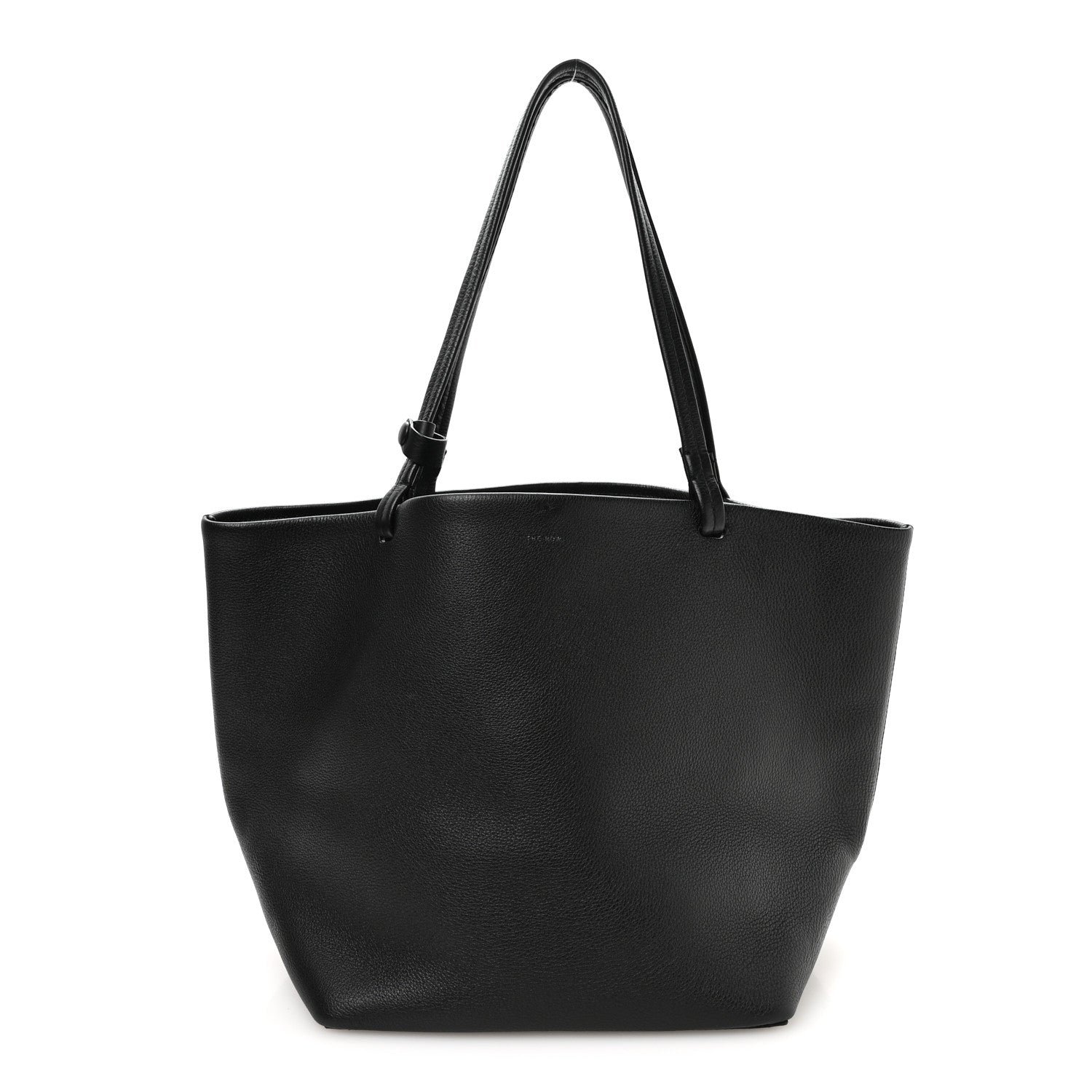 The Row Grained Calfskin Park Tote Three Black