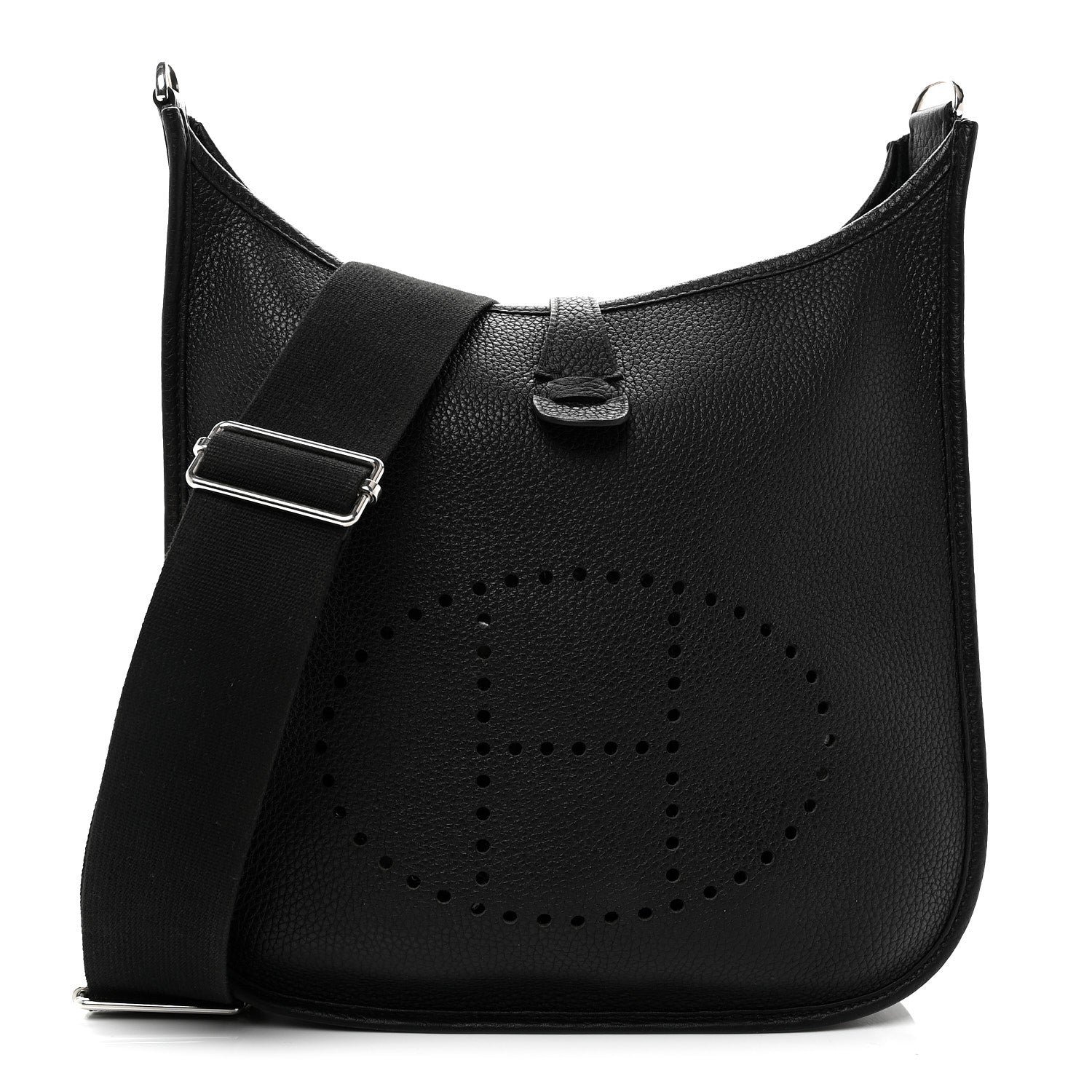 Hermes Taurillon Clemence Evelyne III PM Black