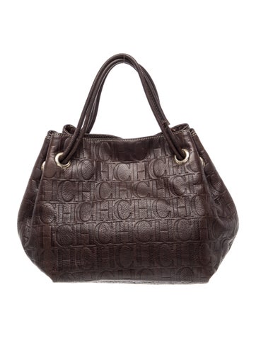 Carolina Herrera Leather Top Handle Bag