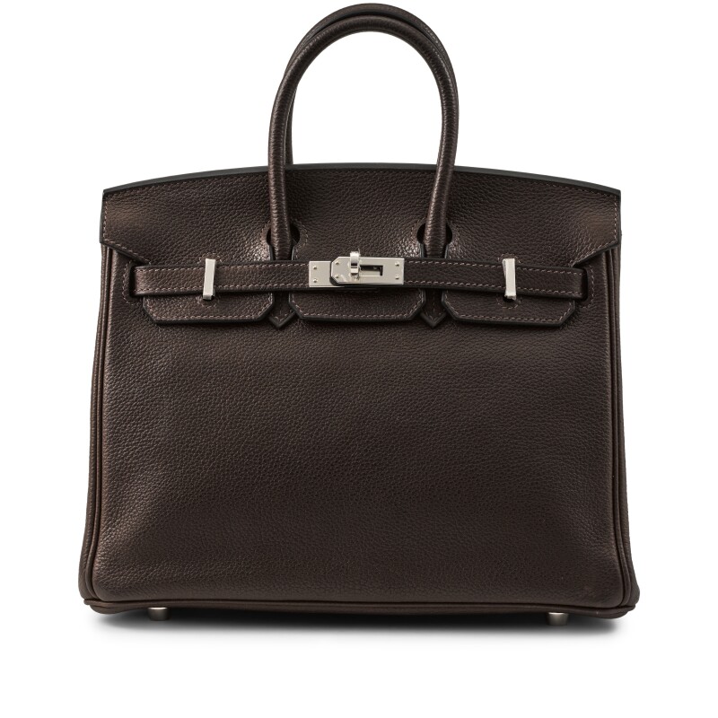 Ebene Barenia Faubourg Birkin 25 Palladium Hardware, 2025
