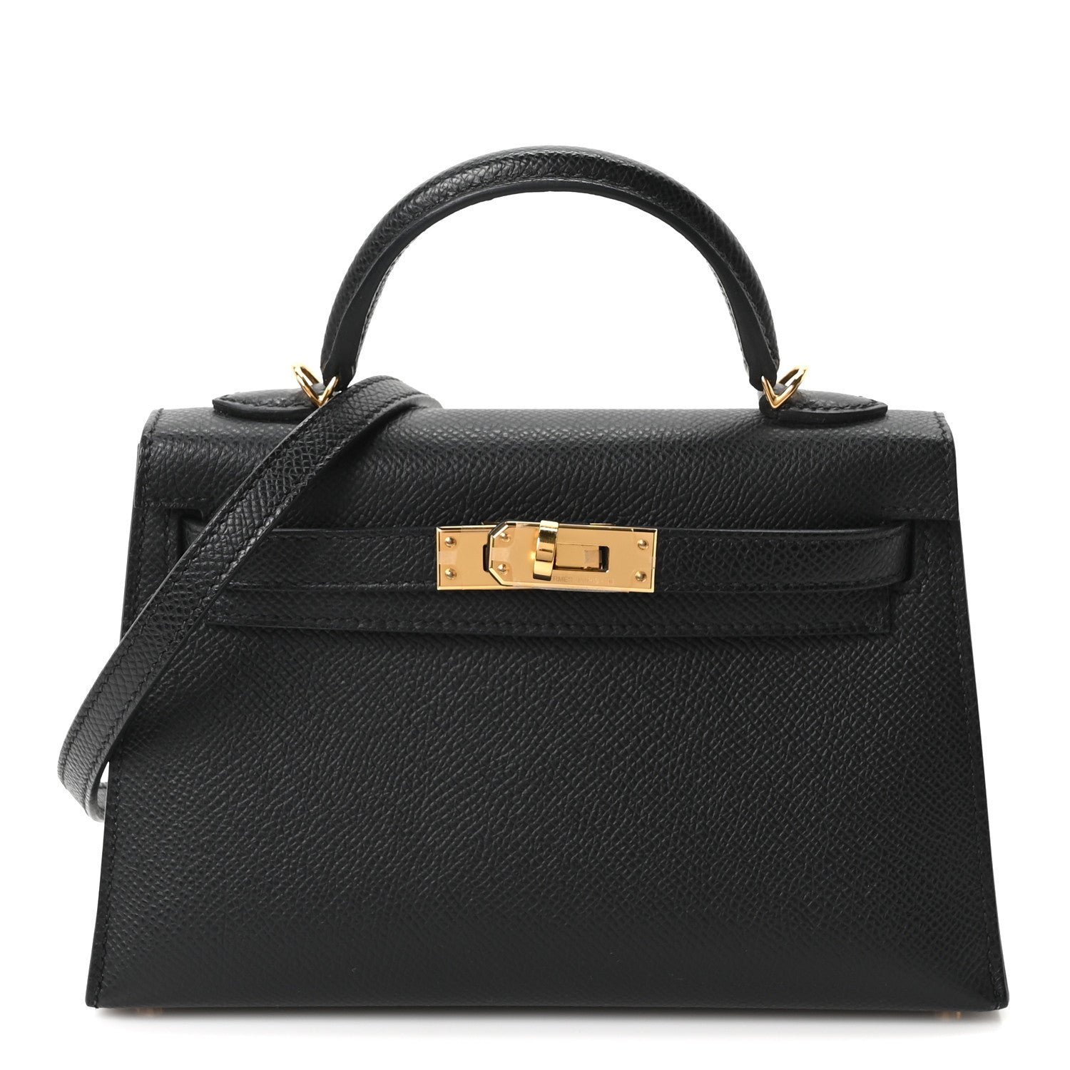 Hermes Epsom Mini Kelly Sellier 20 Black