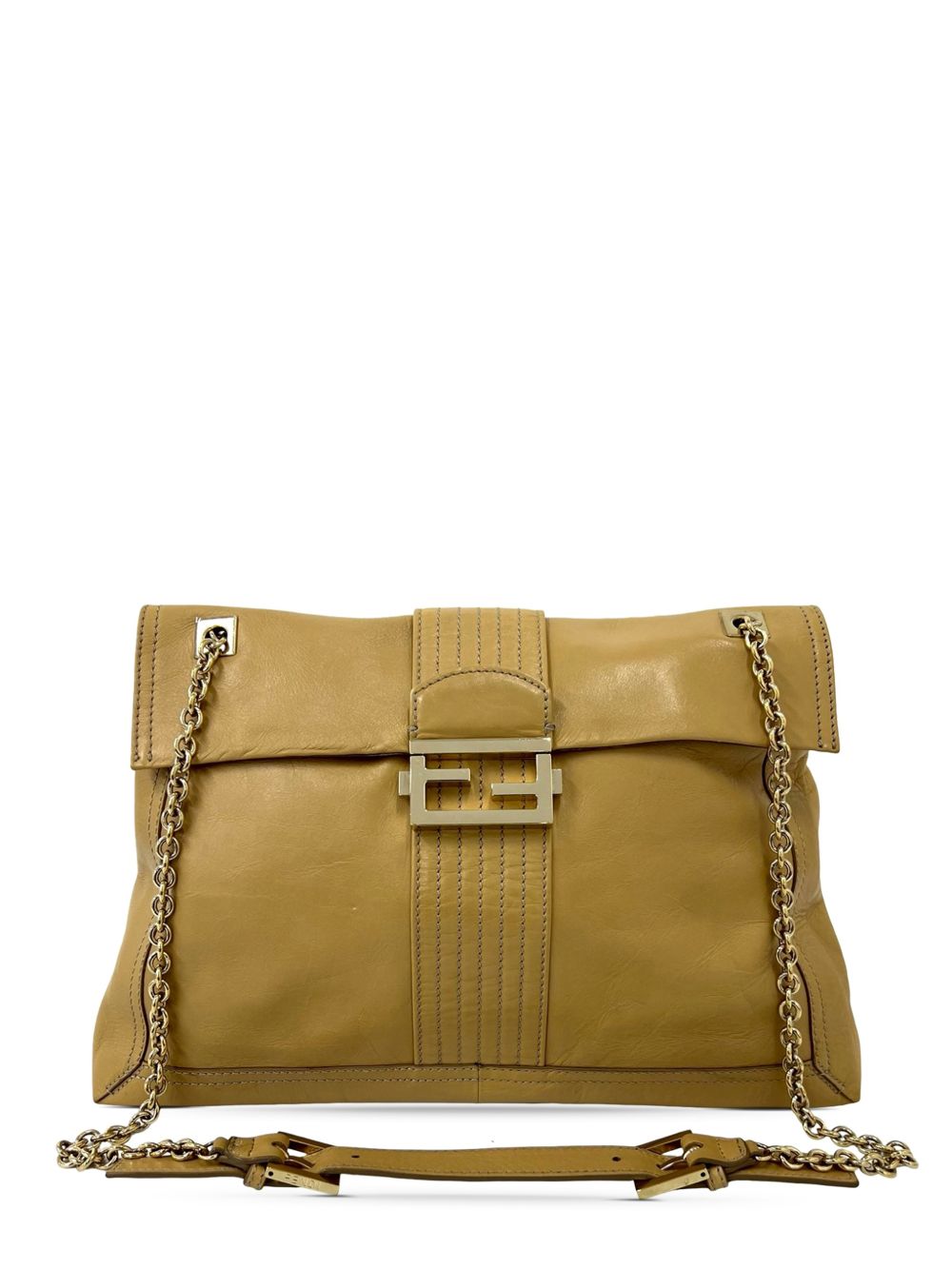 2000-2010 Leather Maxi Baguette Flap Bag shoulder bag