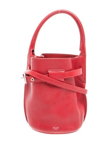 Leather Big Bucket w/Strap