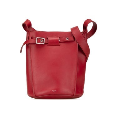 Calfskin Leather Big Bag Bucket Crossbody